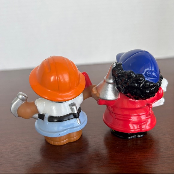 4 Sets for $20 - Two Fisher Price Little People Construction Worker Mechanic - Picture 5 of 5